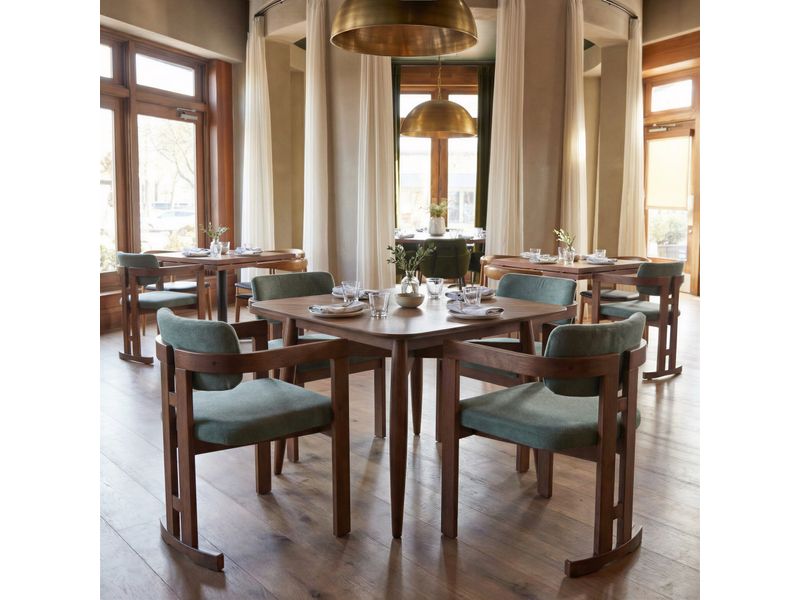 Silea Square Dining Table Espresso 10