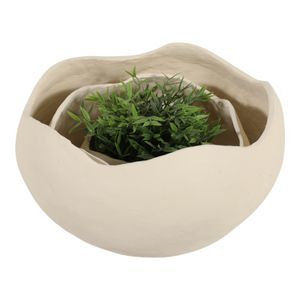 HOLLYSIDE SET OF 3 IVORY BOWLS 10 (IN) 3