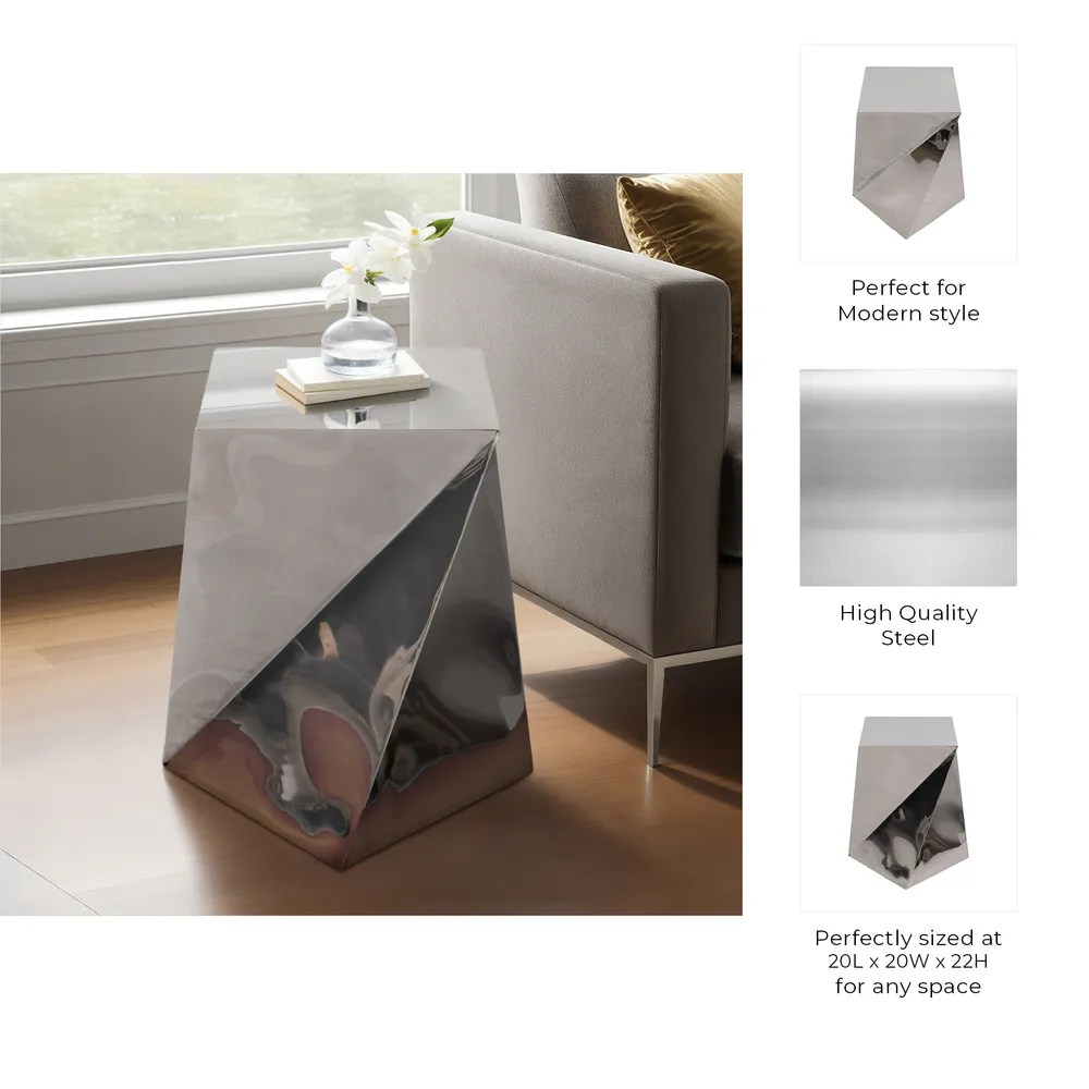 TARALEY SILVER TABLE 22 (IN)