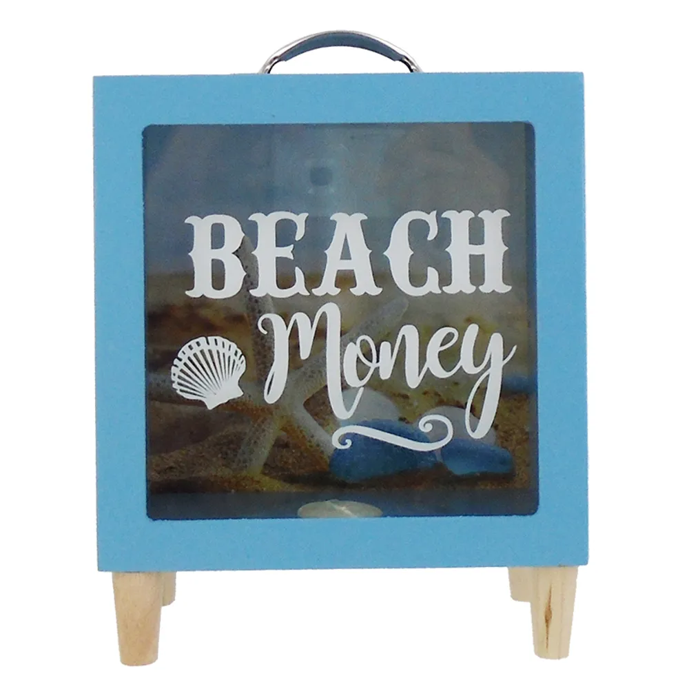7-3/4" BEACH MONEY BANK