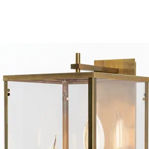 Back Bay 24.5'' High 3-Light Outdoor Sconce - Aged Brass 3