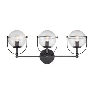 Langford 24'' Wide 3-Light Vanity Light - Matte Black 3