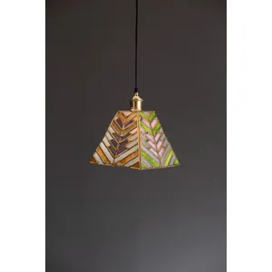 Pyramid Stained Glass Pendant Lamp 1