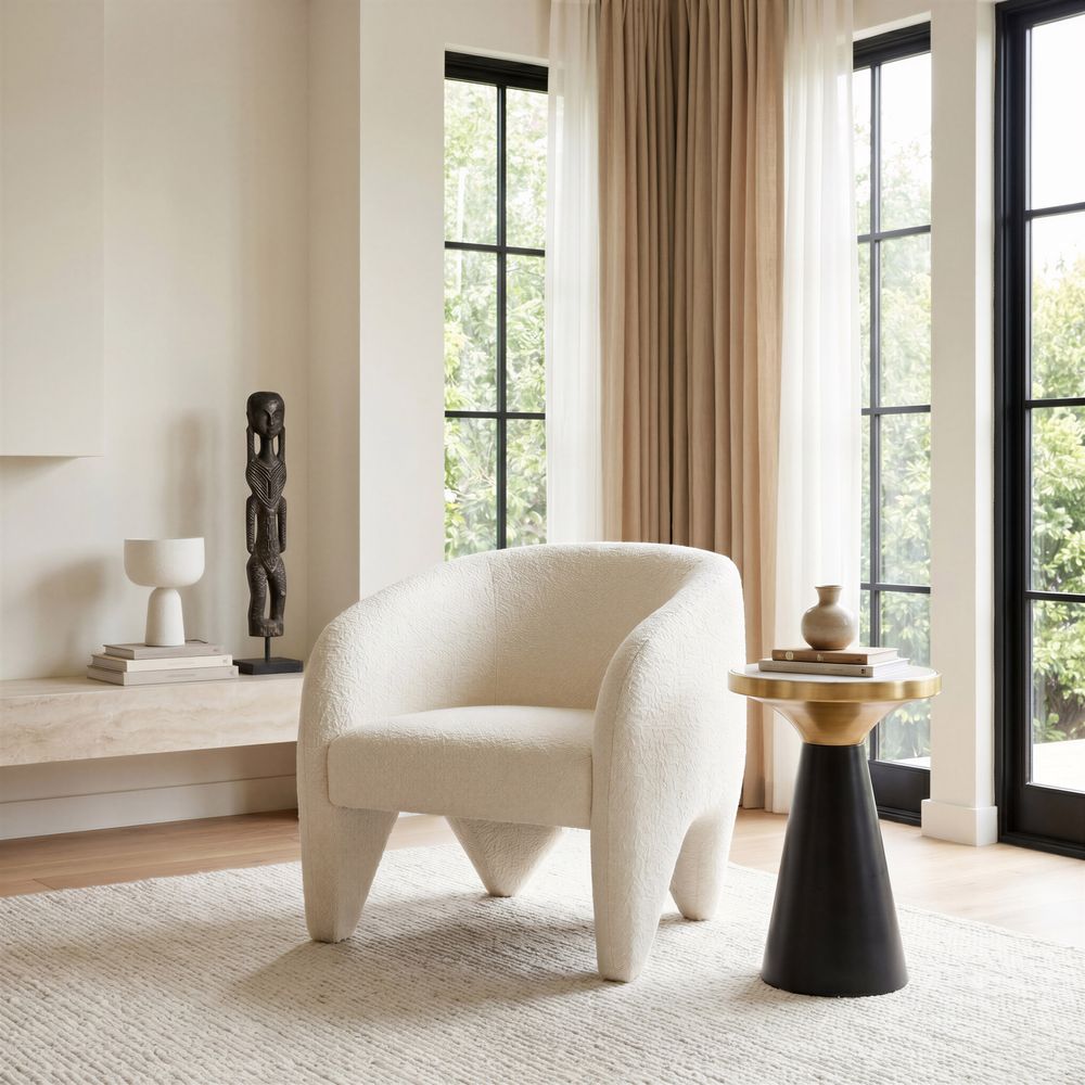 Lopta Accent Chair White
