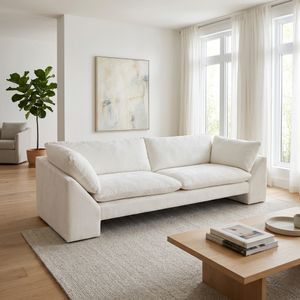 HATTONLAKE WHITE SOFA 32 (IN) 10