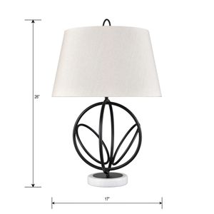 Morely 26'' High 1-Light Table Lamp - Matte Black 3