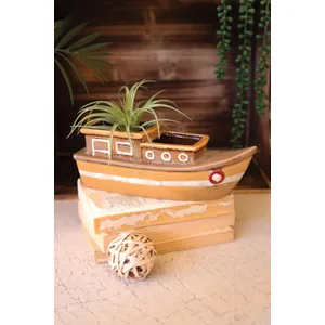 Ceramic Boat Planter 1