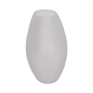 HELTONWELL WHITE GLASS VASE 8 (IN) 5