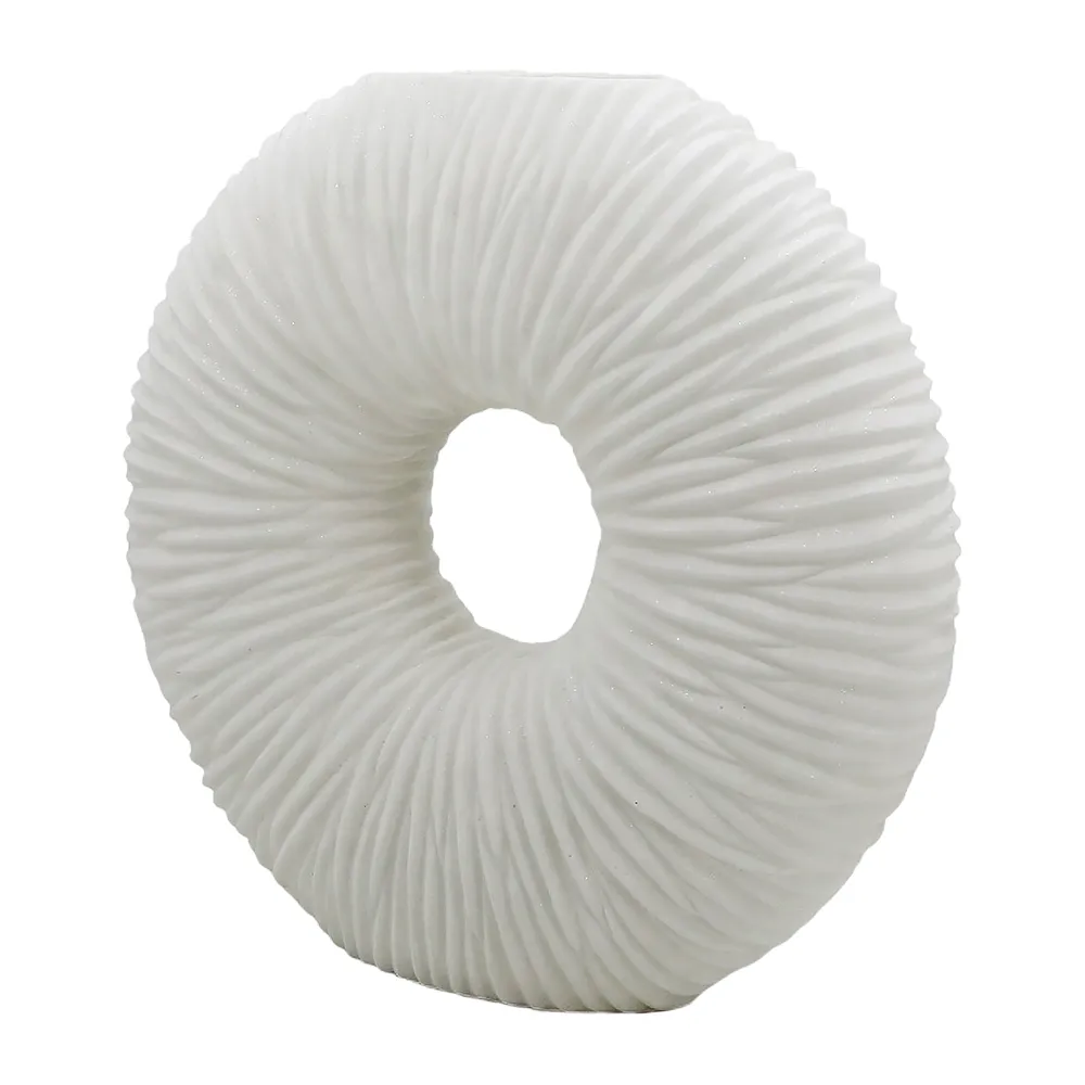 DORSETFORD WHITE VASE 21 (IN)