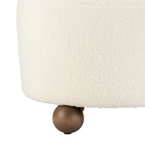 JADELAKE IVORY OTTOMAN 17 (IN) 5
