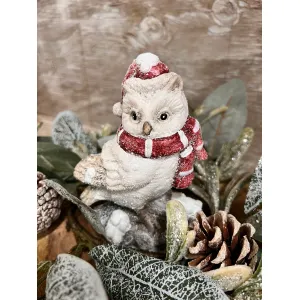 Large Winter Owl 4x6in Set of 2 2
