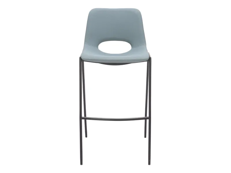 Desi Armless Barstool Azure Gray 4