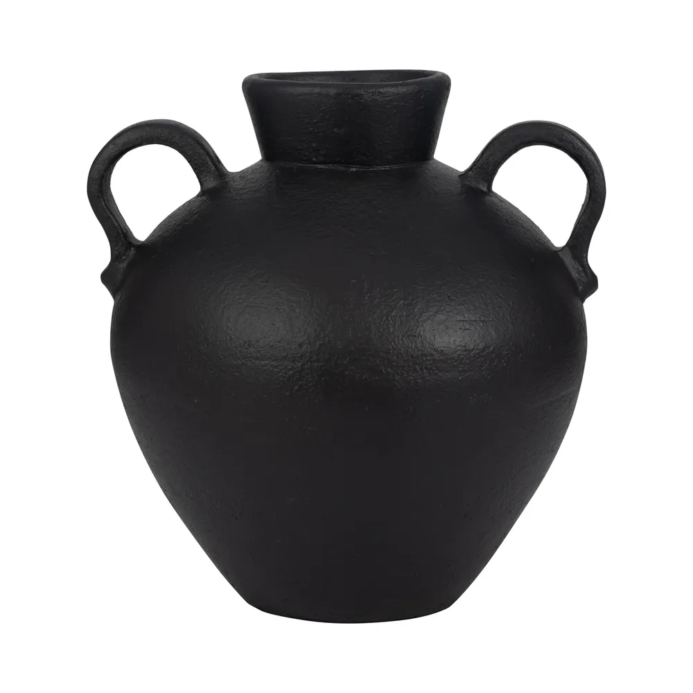 BURTONHOLM BLACK VASE 16 (IN)