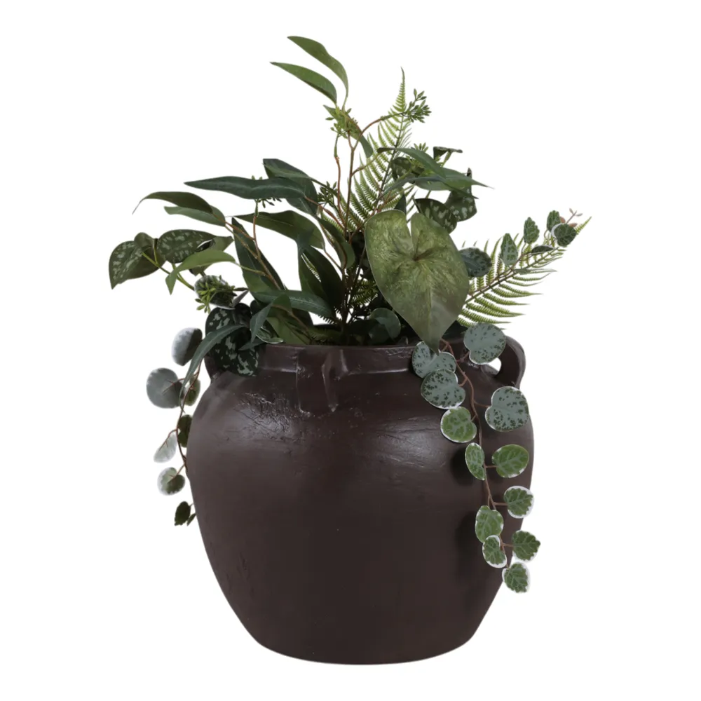 HARLEMRUN BROWN VASE 13 (IN)