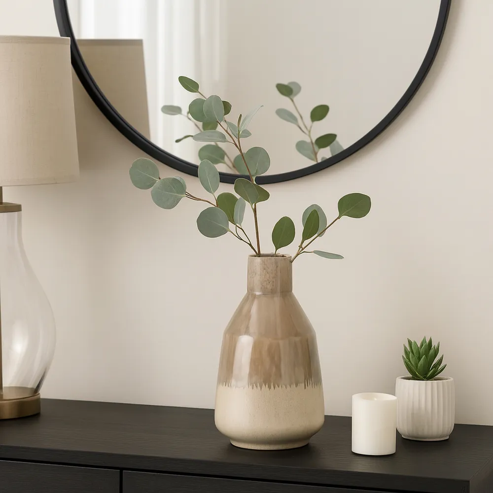 SAGEWELL BROWN VASE 12 (IN)