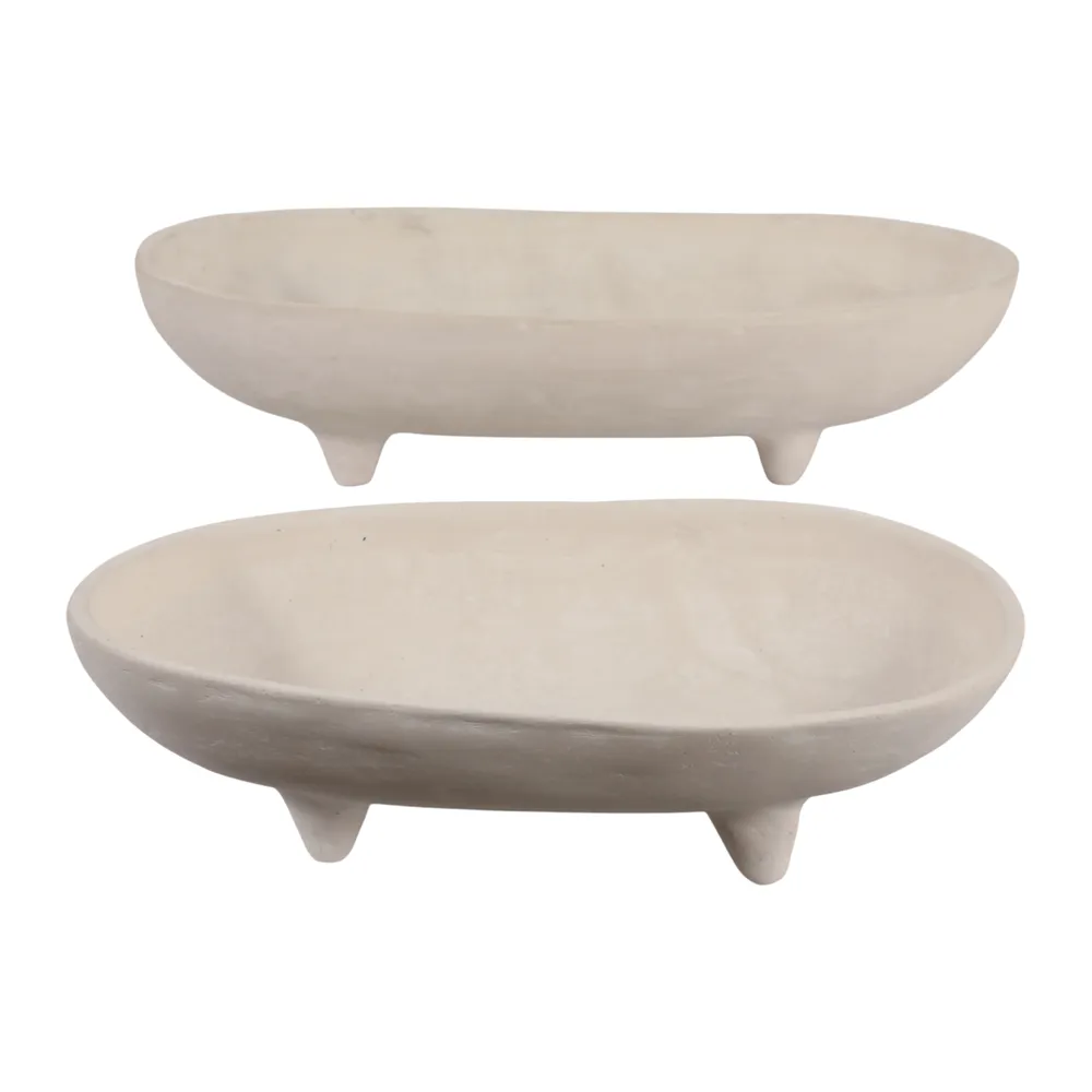 FLEMMINGMOOR SET OF 2 IVORY BOWLS 5 (IN)