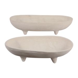 FLEMMINGMOOR SET OF 2 IVORY BOWLS 5 (IN) 6