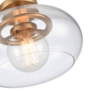 Clement 13'' Wide 1-Light Semi Flush Mount - Brushed Gold 6