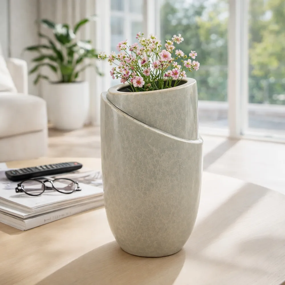 GREYSONSTONE GRAY VASE 11 (IN)