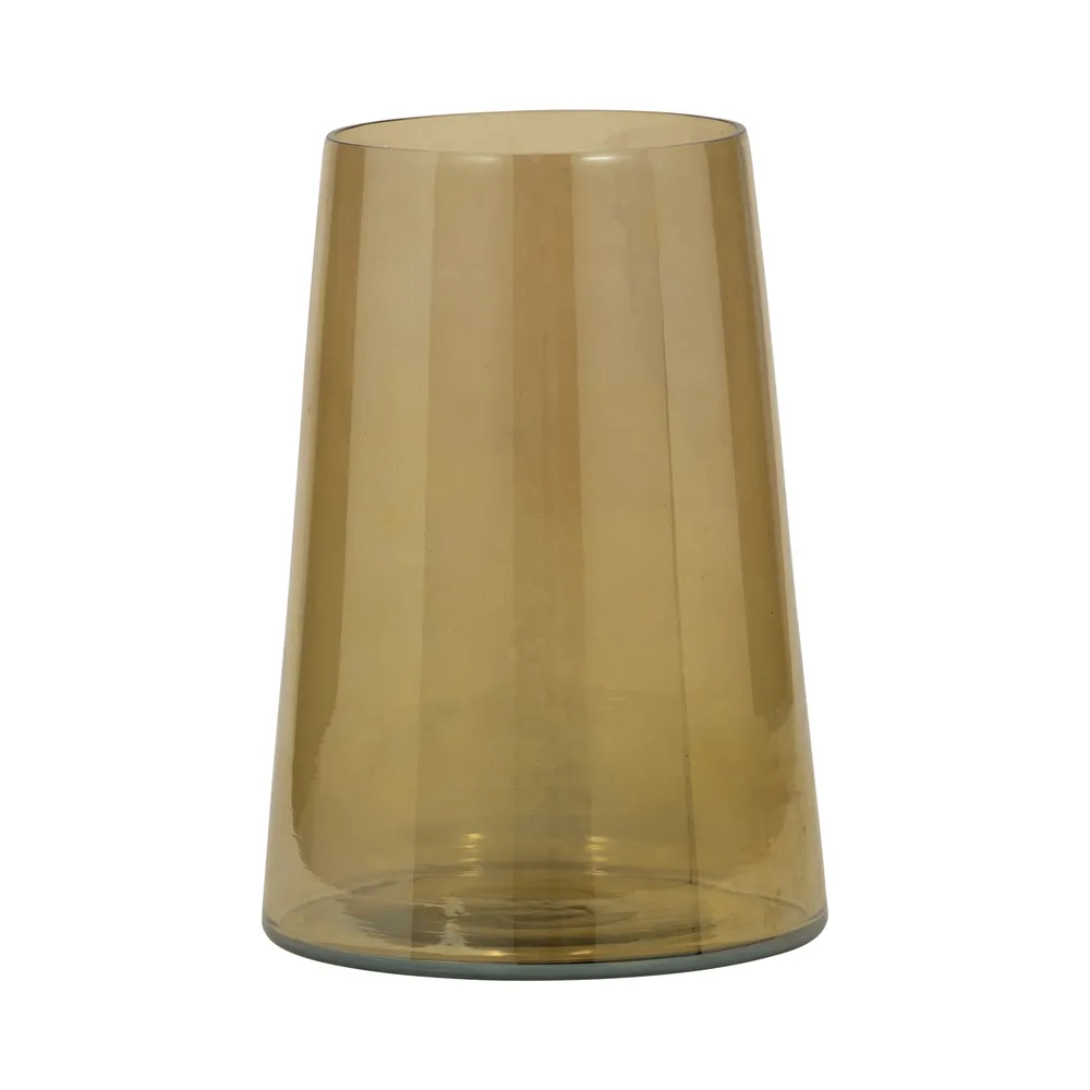 HARLANGROVE GOLD GLASS VASE 8 (IN)