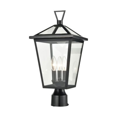 Main Street 19″ High 3-Light Outdoor Post Light - Black
