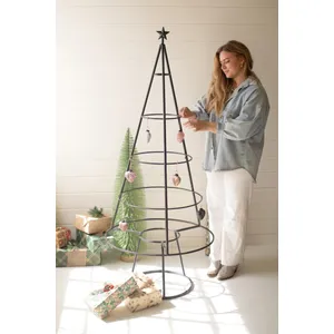 Large Metal Christmas Tree Ornament Display 2