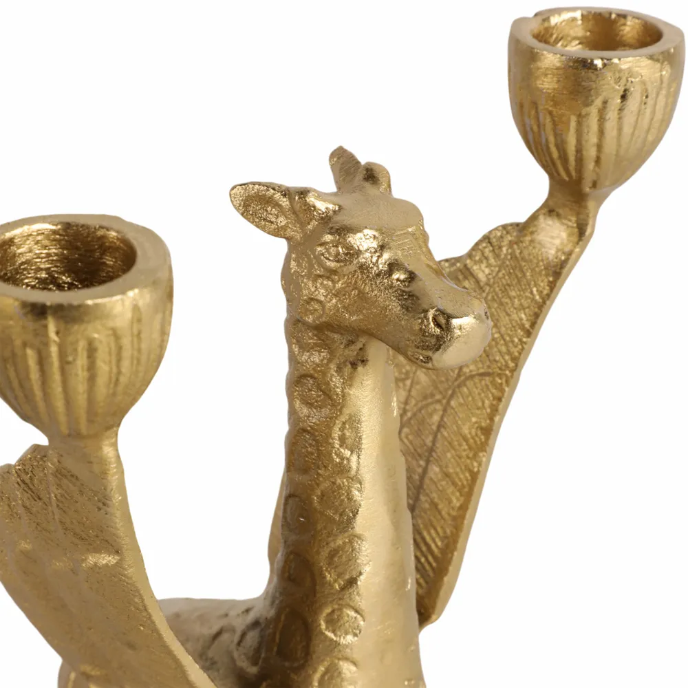 JORDANCREST GOLD CANDLE HOLDER 6 (IN)