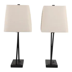 LYNNWAY SET OF 2 BLACK LAMPS 25 (IN) 5