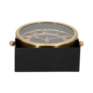 GLASTONLEY BLACK CLOCK 7 (IN) 8
