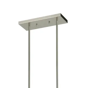 Williamsport 37'' Wide 5-Light Linear Chandelier - Brushed Nickel 4