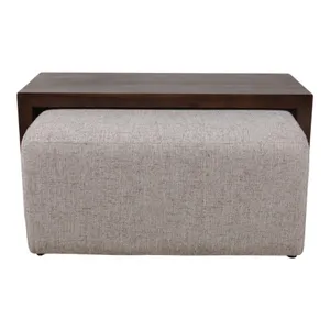 DRYDENFORD IVORY OTTOMAN 17 (IN) 4