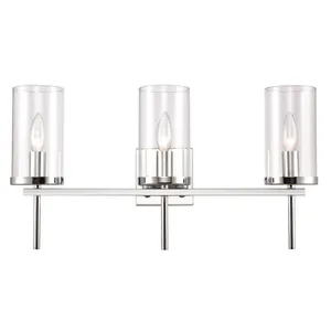 Oakland 23'' Wide 3-Light Vanity Light - Chrome 1