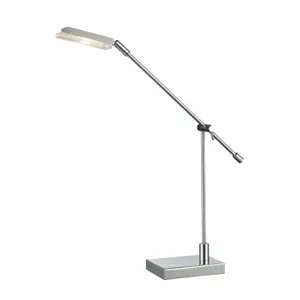Bibliotheque 26″ High 1-Light Desk Lamp - Polished Chrome 1