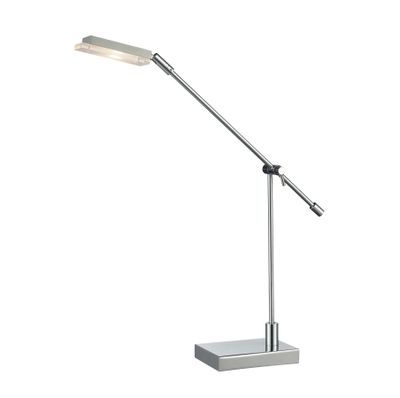 Bibliotheque 26″ High 1-Light Desk Lamp - Polished Chrome