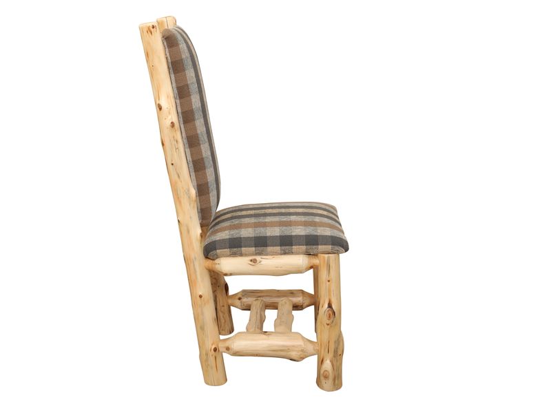 Cedar High Back Upholstered Side Chair - Coffee - Customer's Own Material 6
