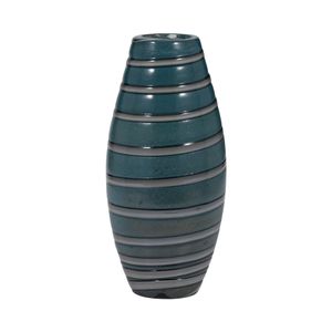 DENVERRIDGE BLUE GLASS VASE 12 (IN) 4