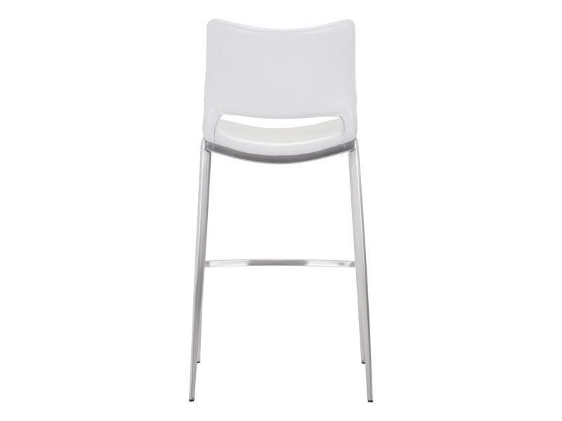 Ace Barstool White & Silver 5