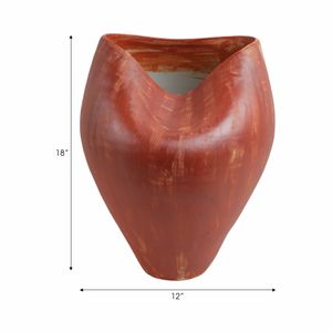 ROLANDSHAW RED VASE 18 (IN) 9