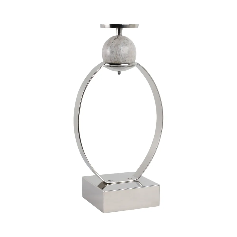 GRAYDONDALE SILVER CANDLE HOLDER 21 (IN)