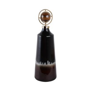 GRAYDONWIND BROWN GLASS VASE 23 (IN) 3