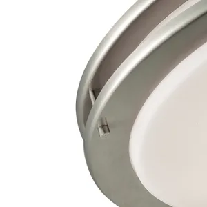 Clarion 15'' Wide 1-Light Flush Mount - Brushed Nickel 3