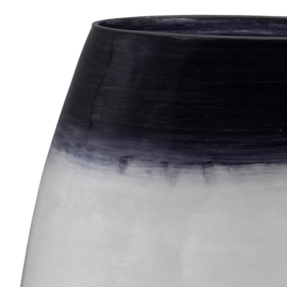BISHOPFIELD BLUE GLASS VASE 8 (IN)