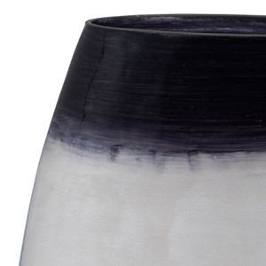 BISHOPFIELD BLUE GLASS VASE 8 (IN) 6