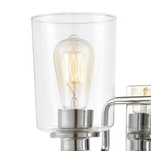 Robins 14'' Wide 2-Light Vanity Light - Polished Chrome with Clear Glass 4