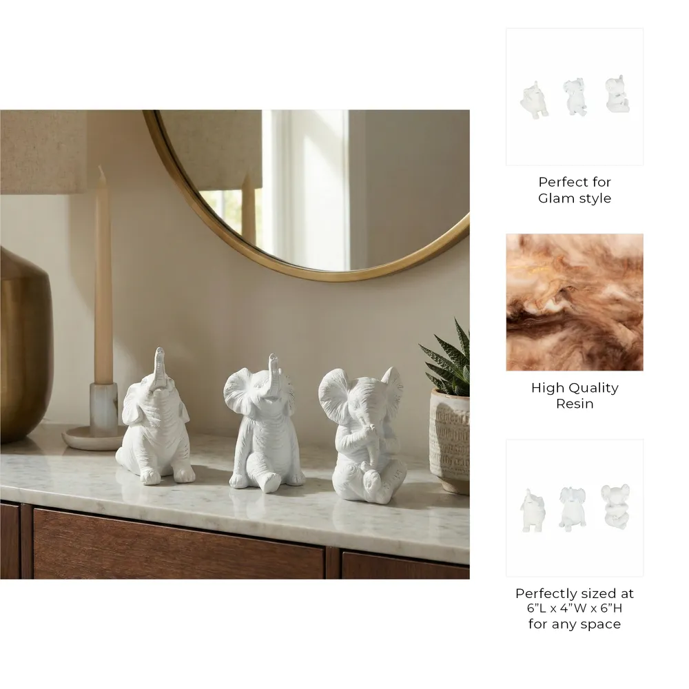 WALTONTON SET OF 3 WHITE DECOR 6 (IN)