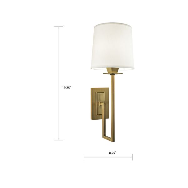 Maya 19.25'' High 1-Light Sconce - Aged Brass