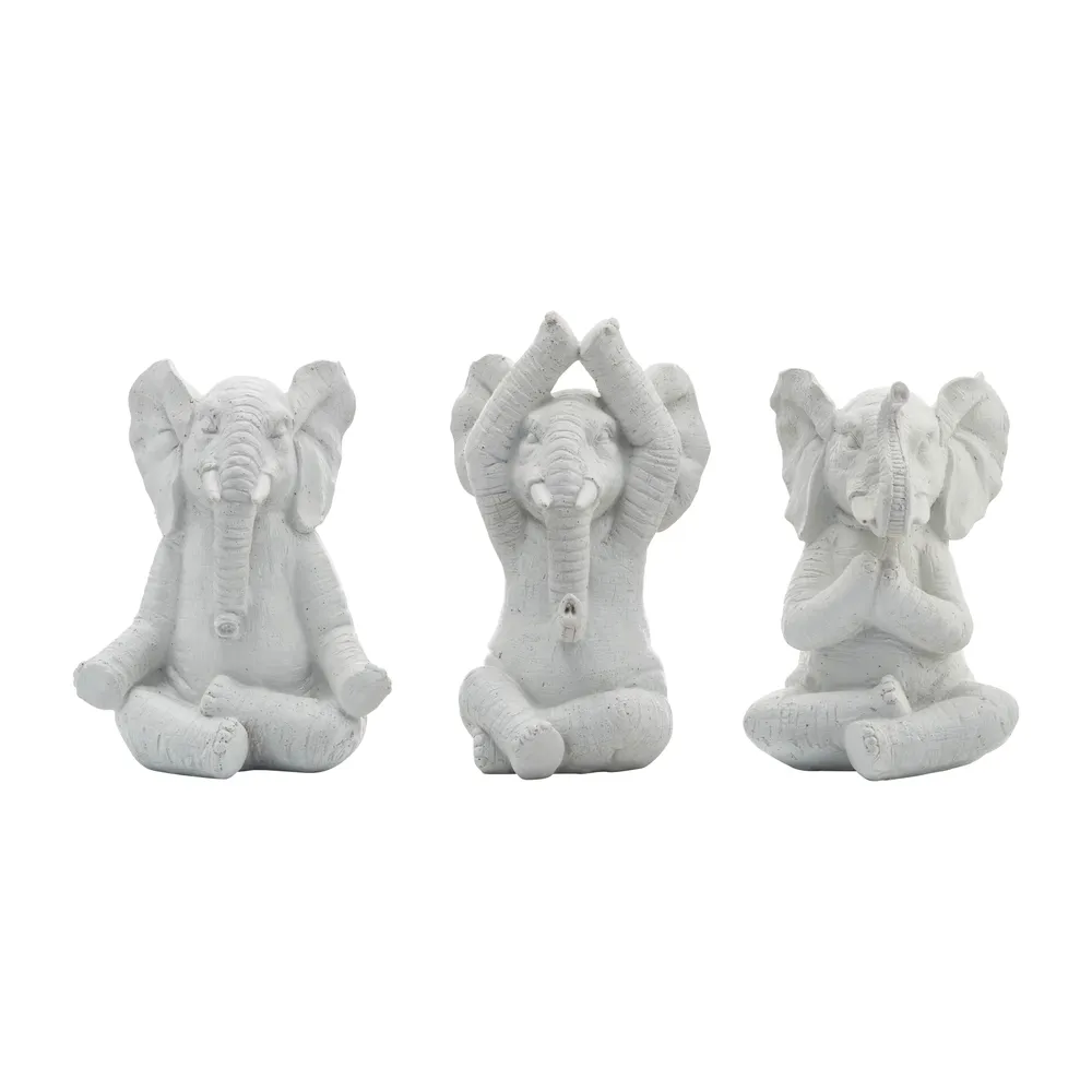 YATESWORTH SET OF 3 WHITE DECOR 8 (IN)