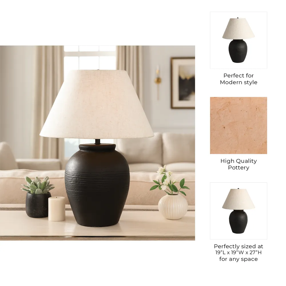 DARRENWAY BLACK LAMP 27 (IN)