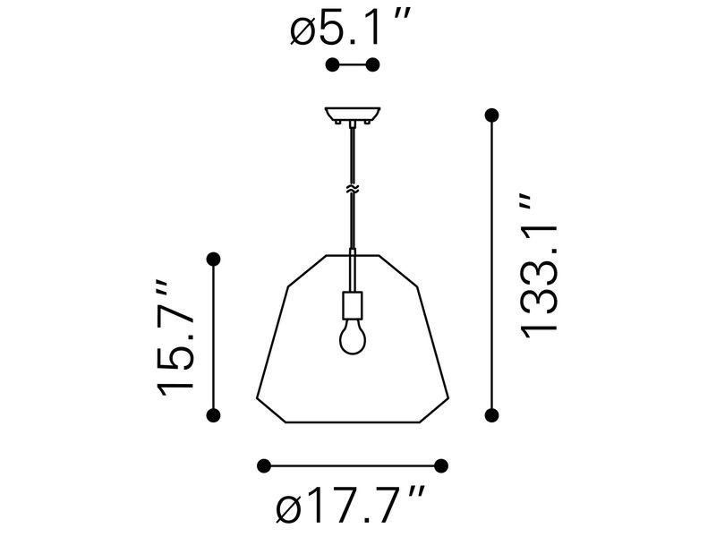 Impala Ceiling Lamp Brown 10