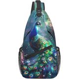 CROSS-BODY BACKPACK - WATERCOLOR PALM TREES 1